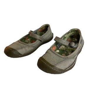 Keen Mary Jane Shoes Textile Leather Slip-On Comfort Women’s 7.5